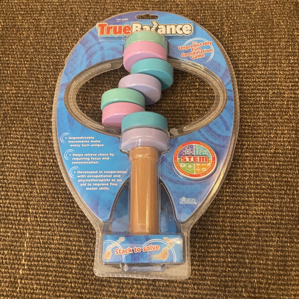 True Balance Handheld Wooden Toy Game by Excite STEM Coordination  SEALED
